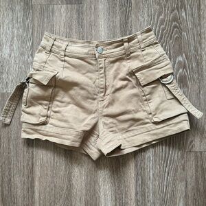 Mid Rise Cargo Shorts